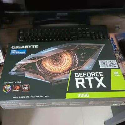 Drei SPIEL OC 12G GDDR6 Fan-grafisches Videokarte-NVIDIA Gigabytes RTX 3060